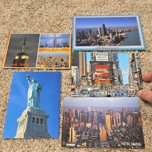 Vtg New York City & Chicago Postcard Set